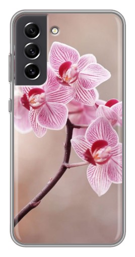 Чехол с принтом "Веточка орхидеи" для Samsung Galaxy S21 FE