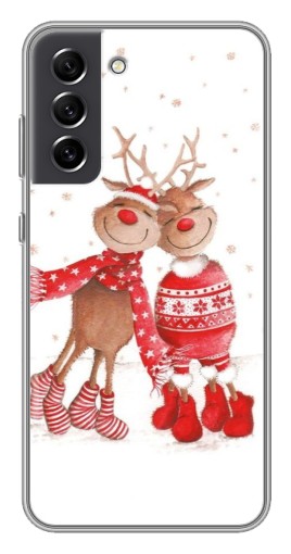 Чехол с печатью "Влюбленные олени" для Samsung Galaxy S21 FE