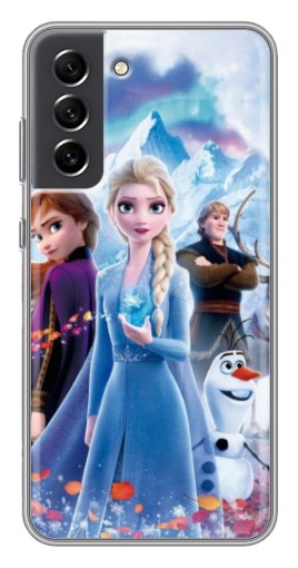 Силиконовый чехол с изображением "Все герои " для Samsung Galaxy S21 FE