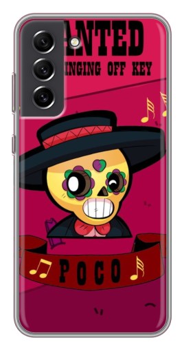 Силиконовый чехол с изображением "WANTED POCO" для Samsung Galaxy S21 FE