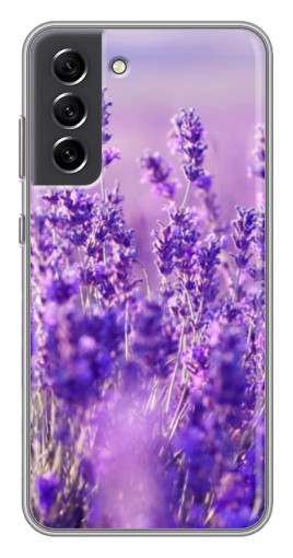 Чехол с картинкой "Яркая лаванда" для Samsung Galaxy S21 FE