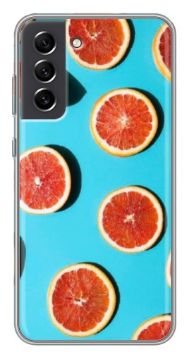 Чехол с картинкой "Яркие грейпфруты" для Samsung Galaxy S21 FE