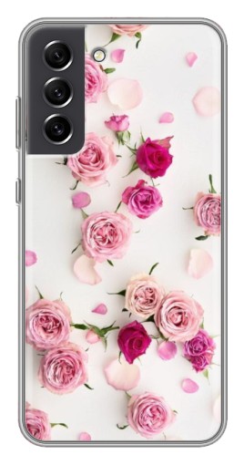 Чехол с принтом "Яркие розы" для Samsung Galaxy S21 FE