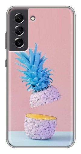 Чехол с картинкой "Яркий ананас" для Samsung Galaxy S21 FE