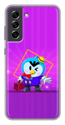 Чехол с картинкой "Яркий пингвин" для Samsung Galaxy S21 FE