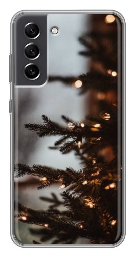 Чехол с принтом "Елка с гирляндой" для Samsung Galaxy S21 FE