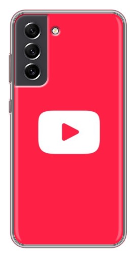 Чехол с печатью "YouTube Кнопка" для Samsung Galaxy S21 FE