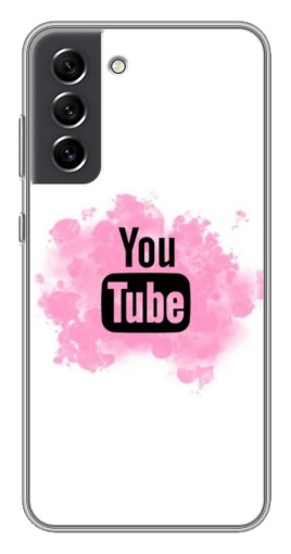 Чехол с принтом "Ютуб в дыму" для Samsung Galaxy S21 FE