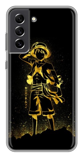 Силиконовый чехол с изображением "Золотой Де Луффи" для Samsung Galaxy S21 FE