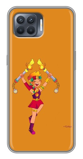 Чехол с печатью "Амбер ликует" для OPPO Reno 4 Lite