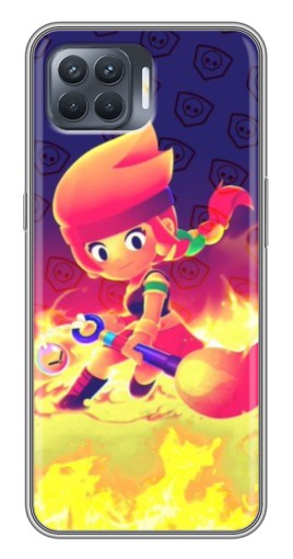 Чехол с печатью "Амбер в огне" для OPPO Reno 4 Lite