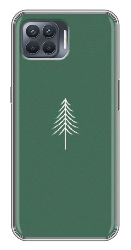 Силиконовый чехол с изображением "Белая елка" для OPPO Reno 4 Lite