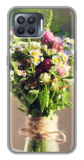 Силиконовый чехол с изображением "Букет полевых цветов" для OPPO Reno 4 Lite