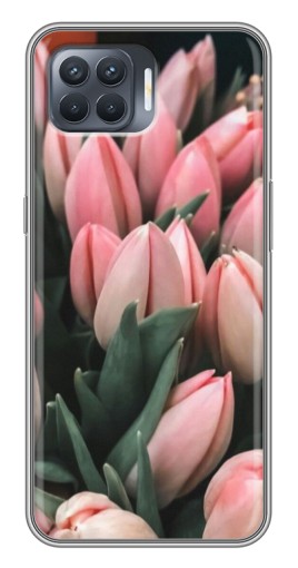 Чехол с картинкой "Букет тюльпанов" для OPPO Reno 4 Lite