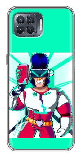 Силиконовый чехол с изображением "Булл в очках" для OPPO Reno 4 Lite