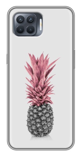 Силиконовый чехол с изображением "Чёрно-белый ананас" для OPPO Reno 4 Lite