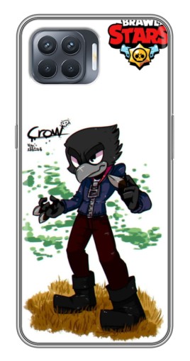 Чехол с печатью "Crow" для OPPO Reno 4 Lite