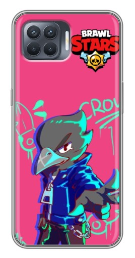 Силиконовый чехол с изображением "Crow Asassin" для OPPO Reno 4 Lite