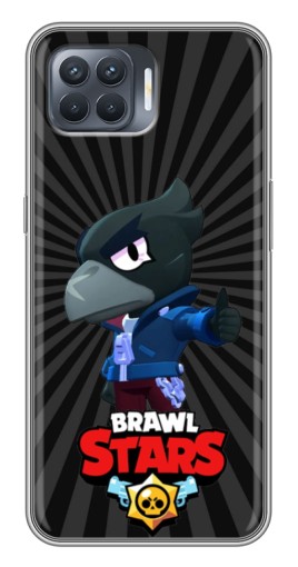 Силиконовый чехол с изображением "Crow Brawl Stars" для OPPO Reno 4 Lite