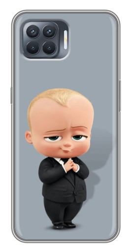 Силиконовый чехол с изображением "Деловой ребенок" для OPPO Reno 4 Lite