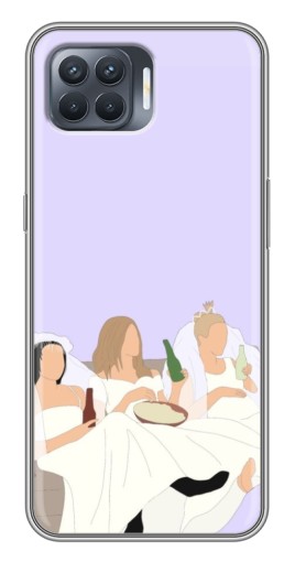 Силиконовый чехол с изображением "Девушки Друзья" для OPPO Reno 4 Lite