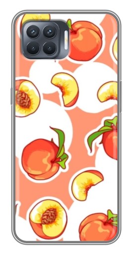 Чехол с печатью "Дольки персиков" для OPPO Reno 4 Lite