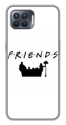 Силиконовый чехол с изображением "Друзья на диване" для OPPO Reno 4 Lite