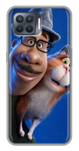 Силиконовый чехол с изображением "Джо и кот" для OPPO Reno 4 Lite