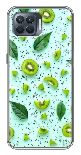 Чехол с печатью "Фон киви" для OPPO Reno 4 Lite
