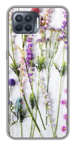 Чехол с принтом "Фон полевых цветов" для OPPO Reno 4 Lite