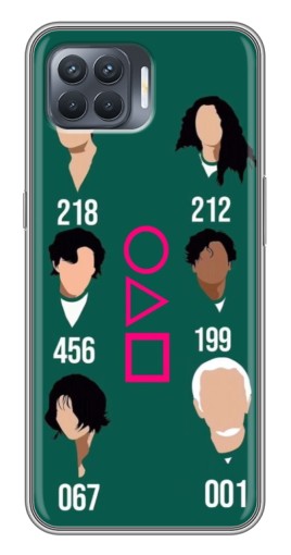 Силиконовый чехол с изображением "Герои кальмара" для OPPO Reno 4 Lite