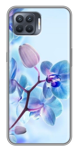 Силиконовый чехол с изображением "Голубые орхидеи" для OPPO Reno 4 Lite