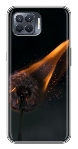 Чехол с принтом "Горящий одуванчик" для OPPO Reno 4 Lite