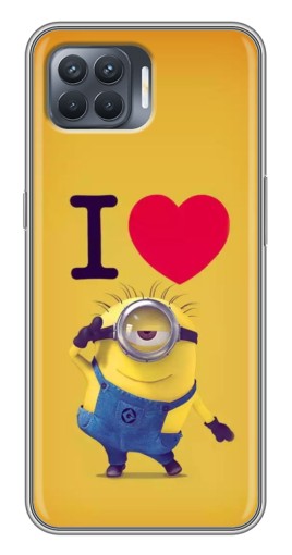 Чехол с картинкой "I Love Minion" для OPPO Reno 4 Lite