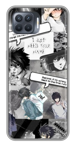 Чехол с принтом "L - Death note" для OPPO Reno 4 Lite