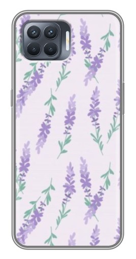 Чехол с печатью "Лавандовый фон " для OPPO Reno 4 Lite