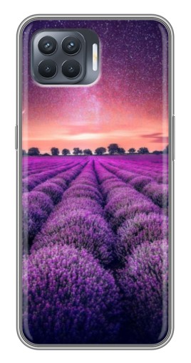 Чехол с картинкой "Лавандовое поле" для OPPO Reno 4 Lite