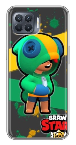 Силиконовый чехол с изображением "Leon Brawl Stars" для OPPO Reno 4 Lite