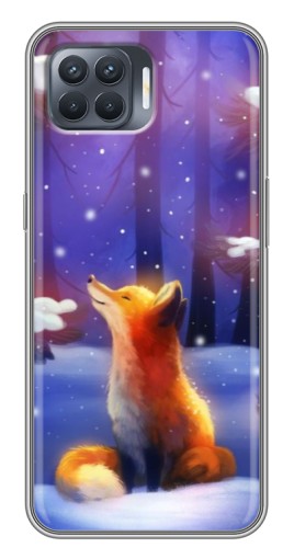 Чехол с картинкой "Лисичка в лесу" для OPPO Reno 4 Lite
