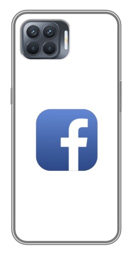 Чехол с принтом "Лого Фейсбук" для OPPO Reno 4 Lite