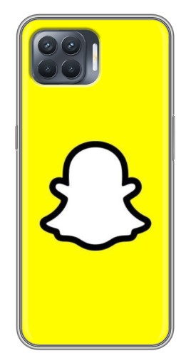Чехол с картинкой "Лого Snapchat" для OPPO Reno 4 Lite