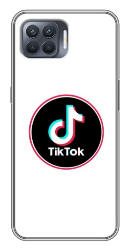 Чехол с принтом "Лого Тик Ток" для OPPO Reno 4 Lite