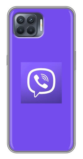 Чехол с картинкой "Лого Viber" для OPPO Reno 4 Lite