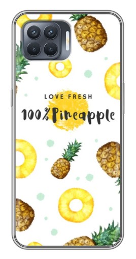 Силиконовый чехол с изображением "Любовь к ананасам" для OPPO Reno 4 Lite