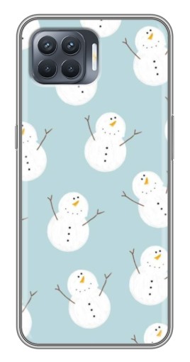 Чехол с картинкой "Маленькие снеговики" для OPPO Reno 4 Lite