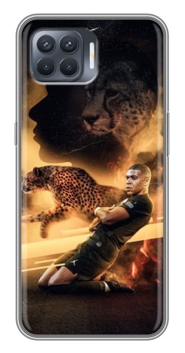 Силиконовый чехол с изображением "Мбаппе пантера" для OPPO Reno 4 Lite