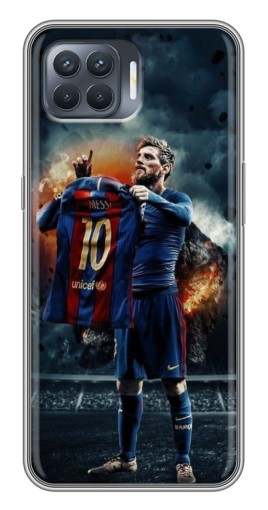 Чехол с картинкой "Месси с футболкой" для OPPO Reno 4 Lite