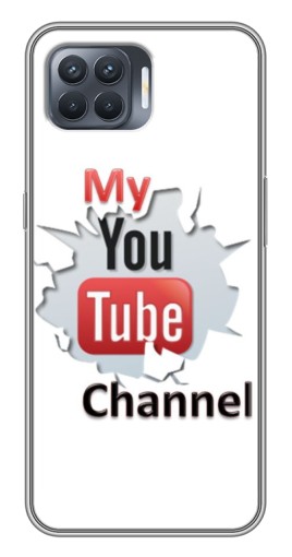 Силиконовый чехол с изображением "My YouTube" для OPPO Reno 4 Lite