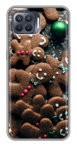 Чехол с картинкой "Новогодние человечки" для OPPO Reno 4 Lite