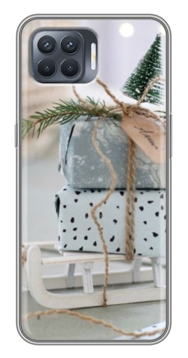 Силиконовый чехол с изображением "Подарки на санках" для OPPO Reno 4 Lite